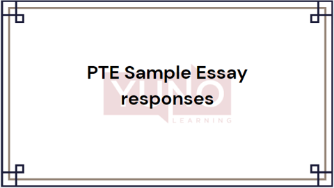 PTE Sample Essay responses