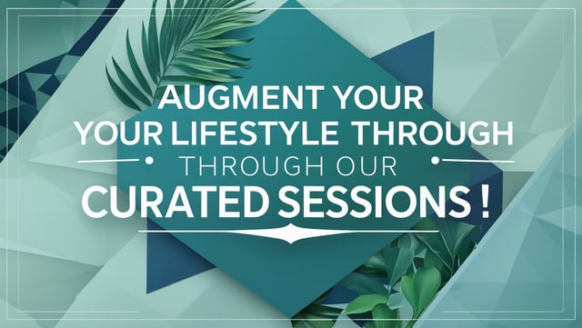 Augment Your Lifestyle Through Our Curated Sessions!!
