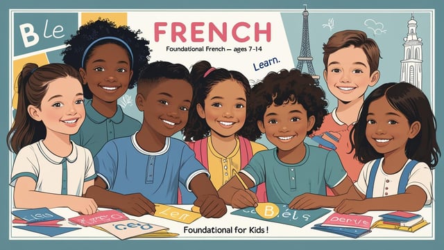 French Language Course for Kids – A Level (Foundational French for Ages 7–14)