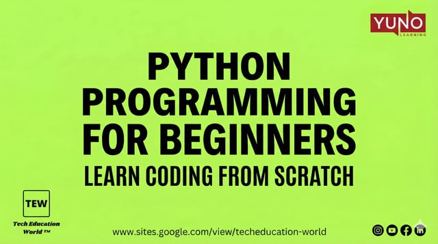 Python Programming for Beginners – Learn Coding from Scratch