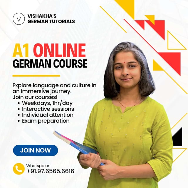 German language course- A1 level