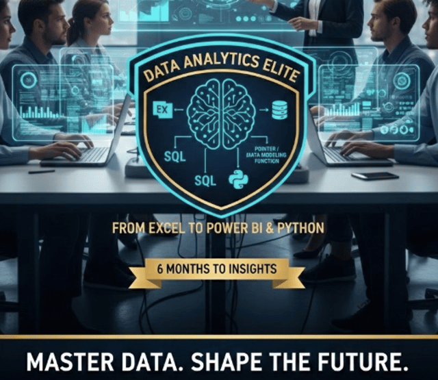 Data Analytics Elite: From Excel to Power BI & Python