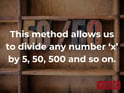 Practice Test for Division
