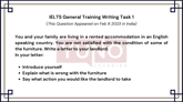 9 Feb 2023 IELTS Semi-Formal Letter to Landlord