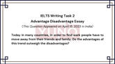 15 April 2023 IELTS Advantage Disadvantage Essay on Work