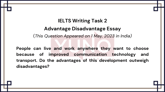 1 May 2023 IELTS Advantage Disadvantage Essay on Technology