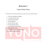 Exercise 3: Future Perfect Tense