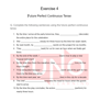 Exercise 4: Future Perfect Continuous Tense