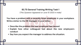 10 June 2023 IELTS Semi-Formal Letter to Describe a problem