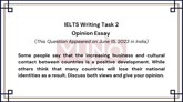 15 June 2023 IELTS Opinion Essay on Business
