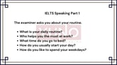 21 July, 2023 IELTS Speaking Part 1 Routine Sample Answer