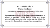 18 November 2023 IELTS Discussion Essay on Law