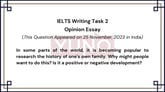 25 November 2023 IELTS Opinion Essay on History