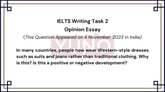 4 November 2023 IELTS Opinion Essay on Dresses