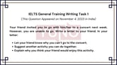 4 November 2023 IELTS Informal Letter