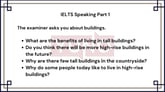 20 January 2024 IELTS Speaking Part 1 Buildings Sample Answer