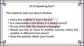 22 January 2024 IELTS Speaking Part 1 Weather Sample Answer