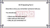 12 January 2024 IELTS Speaking Part 2,3 Story Sample Answer