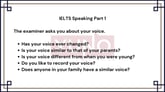 25 January 2024 IELTS Speaking Part 1 Voice Sample Answer