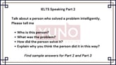 2 February 2024 IELTS Speaking Part 2,3 Problem Solving Sample Answer