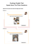Duolingo Speak about the Photo Practice Questions April 2024