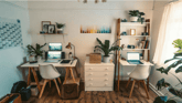 Duolingo: Speak about the photo-Work from Home Area