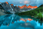 Duolingo write about the photo: A Landscape of Serenity