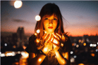 Duolingo speak about the photo: The Glowing World Ahead