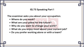 5 October 2024 IELTS Speaking Part 1 Occupation Sample Answer