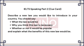 20 October 2024 IELTS Speaking Part 2,3 Law Sample Answer