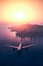 Duolingo speak about the photo: Sunset Skies and Soaring Dreams