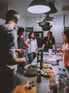 Duolingo speak about the photo: The Joyful Bond of Friends and Food
