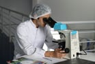 Duolingo write about the photo: A Scientist at Work
