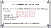 22 January 2026 IELTS Speaking Part 2 and 3 A New Store That Has Recently Opened