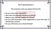 13 February 2026 IELTS Speaking Part 1 School Life Sample Answer