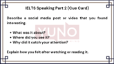 14 March 2026 IELTS Speaking Part 2 and 3 An Interesting Social Media Post