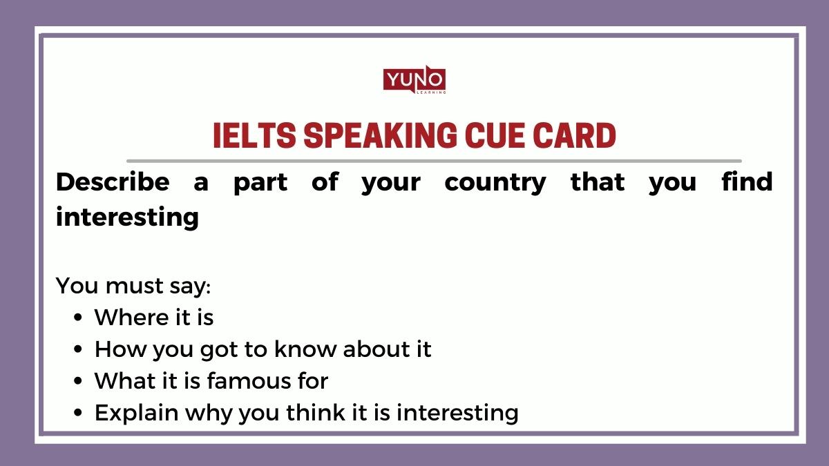 IELTS Speaking Task: Cue Card Question With Sample Answer on Country