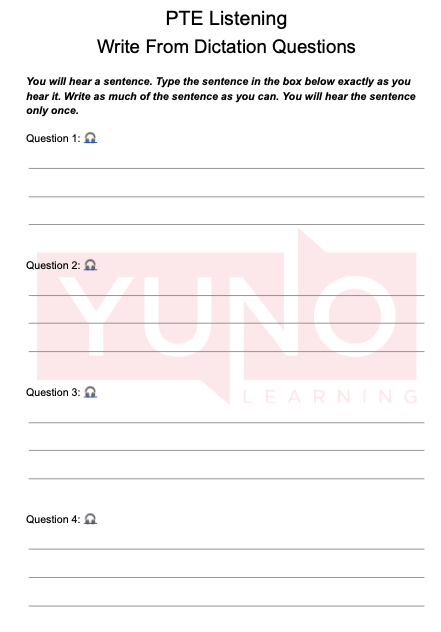Free PTE Practice Test PDFs with Sample Questions and Answers - Yuno ...