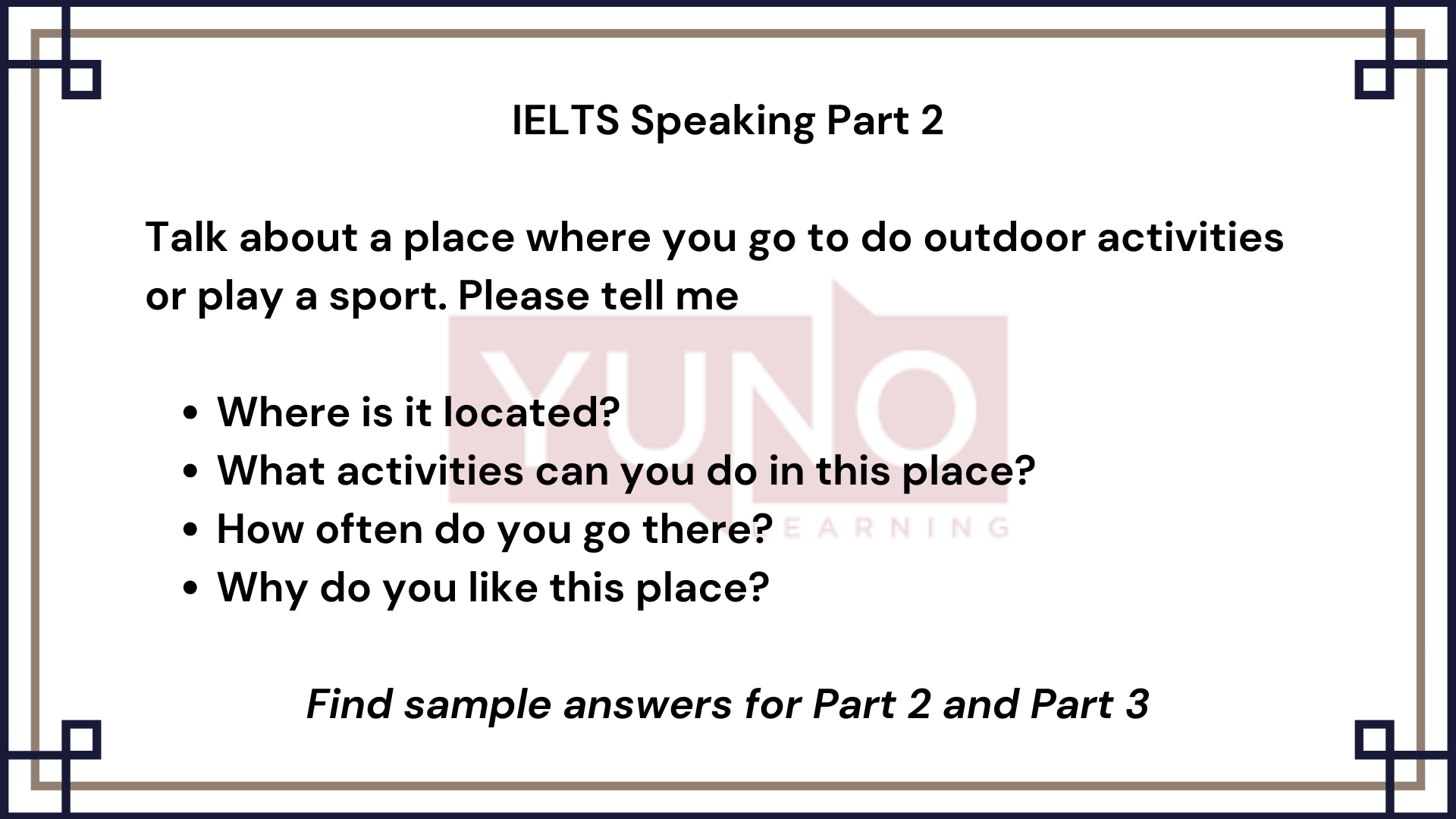 23 October 2023 IELTS Speaking Part 2,3 Activities Sample Answer