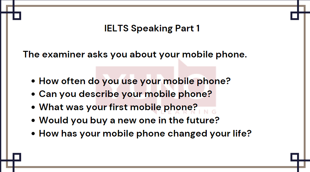 25 March 2024 IELTS Speaking Part 1 Mobile phone Sample Answer