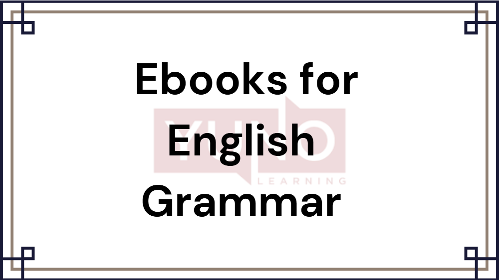 Ebooks for English Grammar